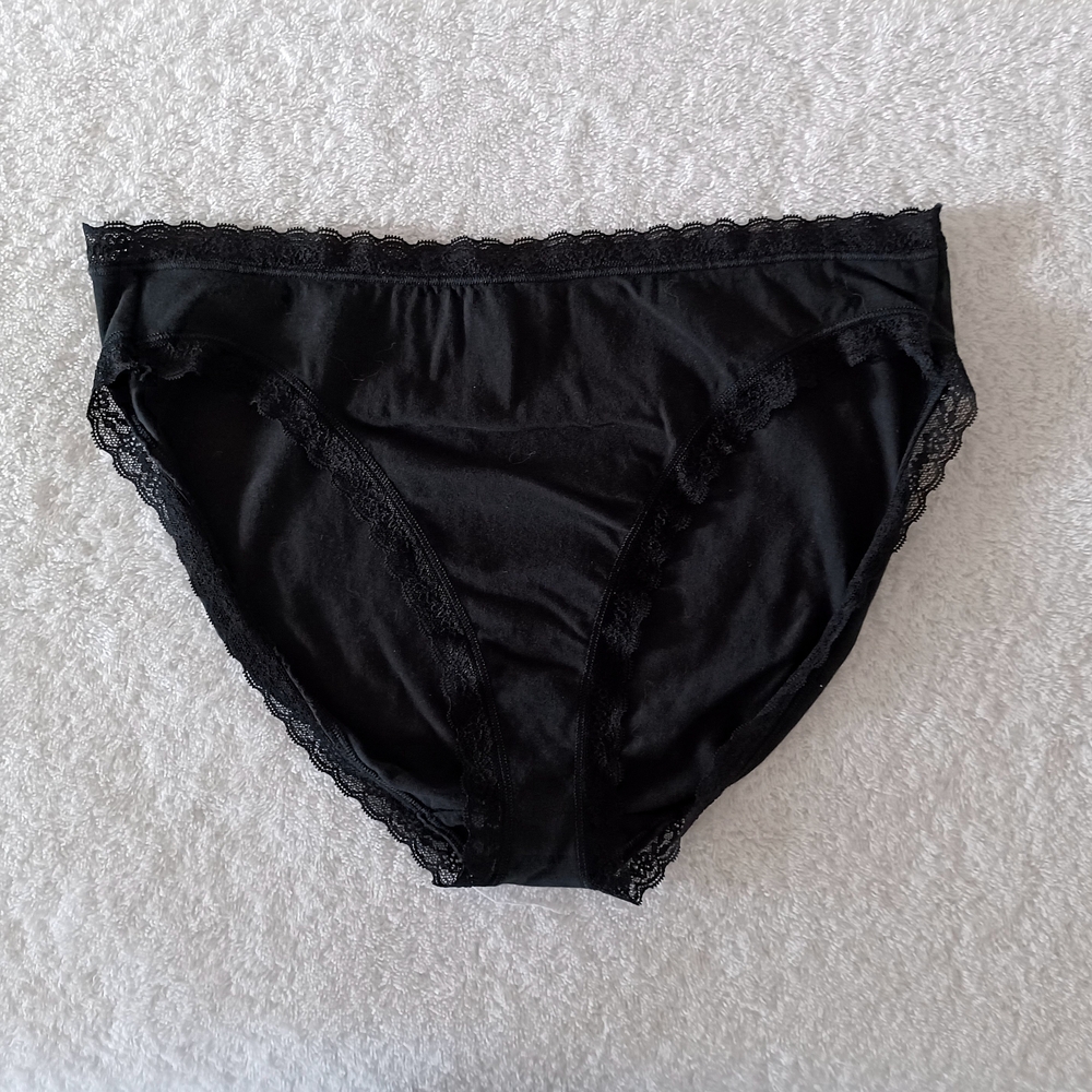 Victoria's Secret High-Leg Brief Black Panties, Size XL